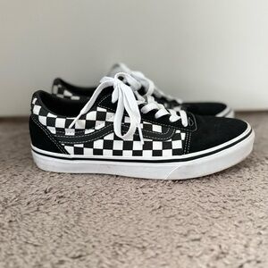 Vans Black & White Checkerboard Kids Sneakers